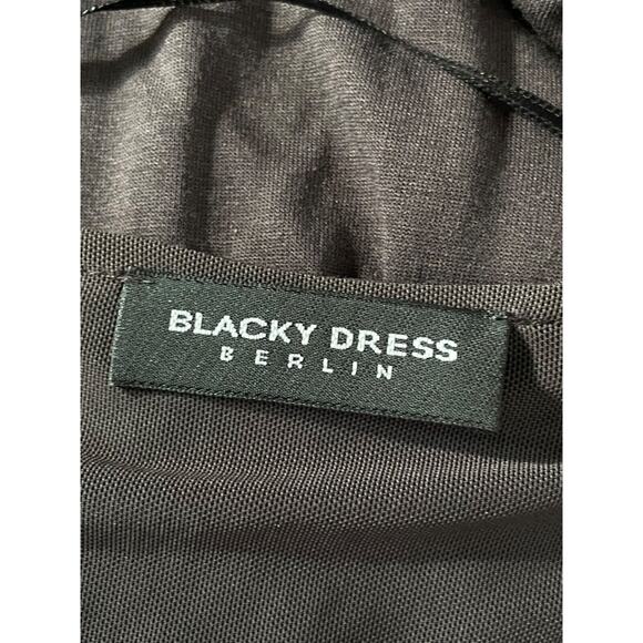 blacky dress berlin long sleeve sequins neckline detail ruched Women’s Size M - Picture 1 of 9